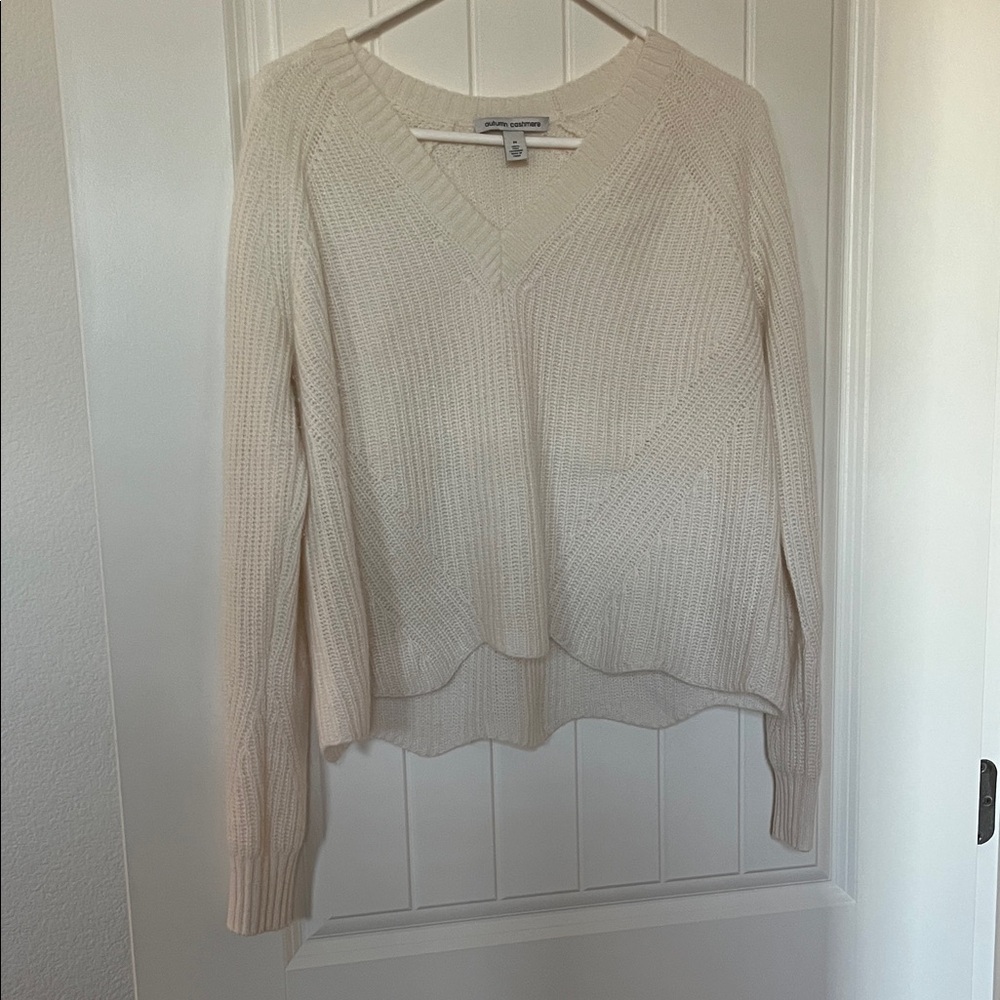 Women's Autumn PURE Cashmere Cream Sweater